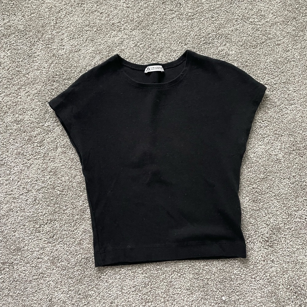 Zara Black Crop Top